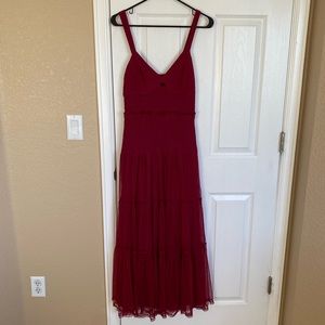 Anthropologie Smocked Tiered Tank Top Dress